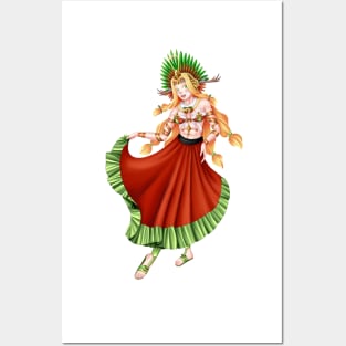 Christmas Quetzalcoatl Skirt 2 Posters and Art